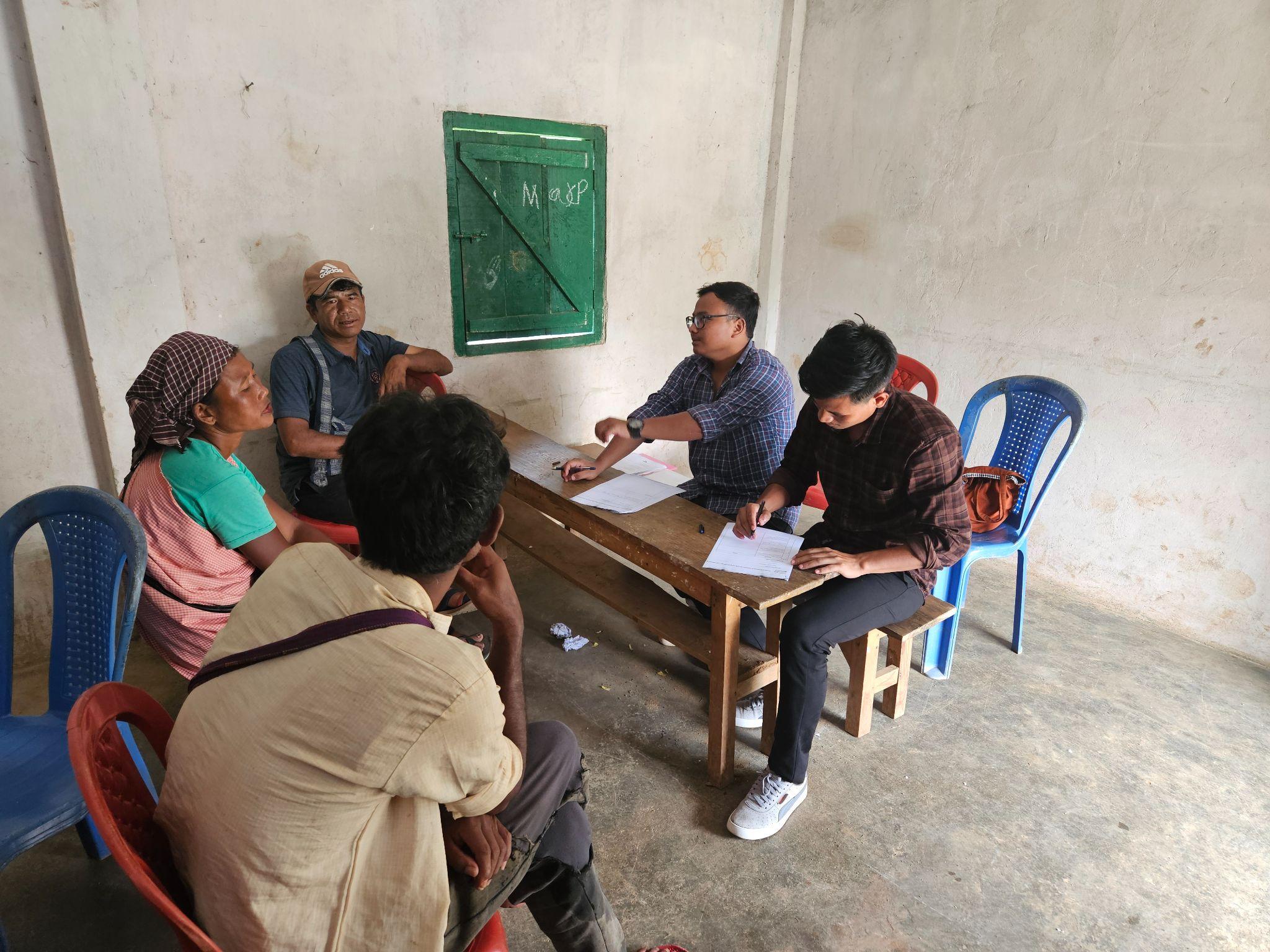 SVM interns during a field visit